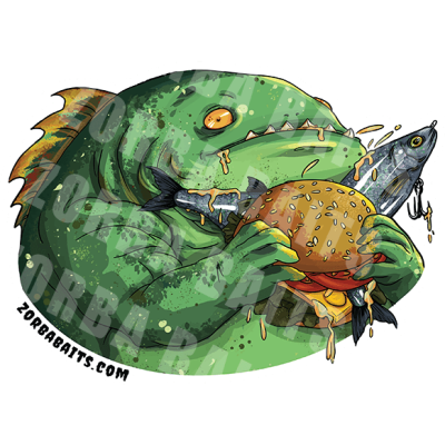 Sticker - Fish Burger